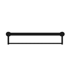 Nero Mecca Care 32mm Grab Rail With Towel Holder 600mm - Matte Black - NRCR3224BMB