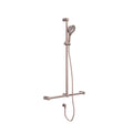 Nero Mecca Care 32mm T Bar Grab Rail And Adjustable Shower Set 1100X750mm - Brushed Bronze - NRCS006BZ