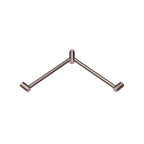 Nero Mecca Care 32mm Wrap Around Corner Grab Rail 600X600mm - Brushed Bronze - NRCR3290WBZ