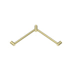 Nero Mecca Care 32mm Wrap Around Corner Grab Rail 600X600mm - Brushed Gold - NRCR3290WBG
