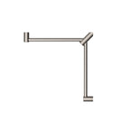 Nero Mecca Care 32mm Wrap Around Corner Grab Rail 600X600mm - Brushed Nickel - NRCR3290WBN