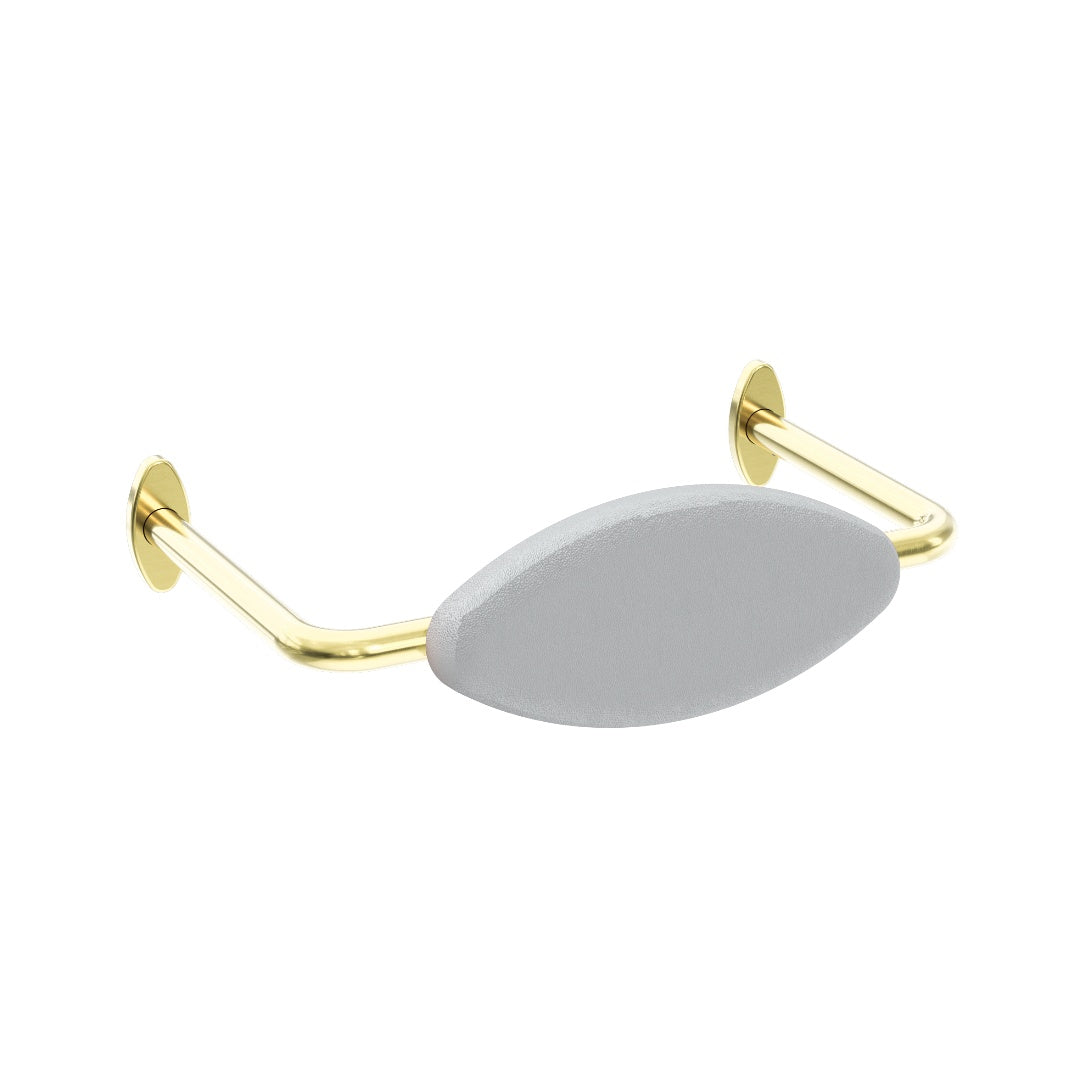 Nero Mecca Care Dda Toilet Backrest - Brushed Gold - NRCR0001BG