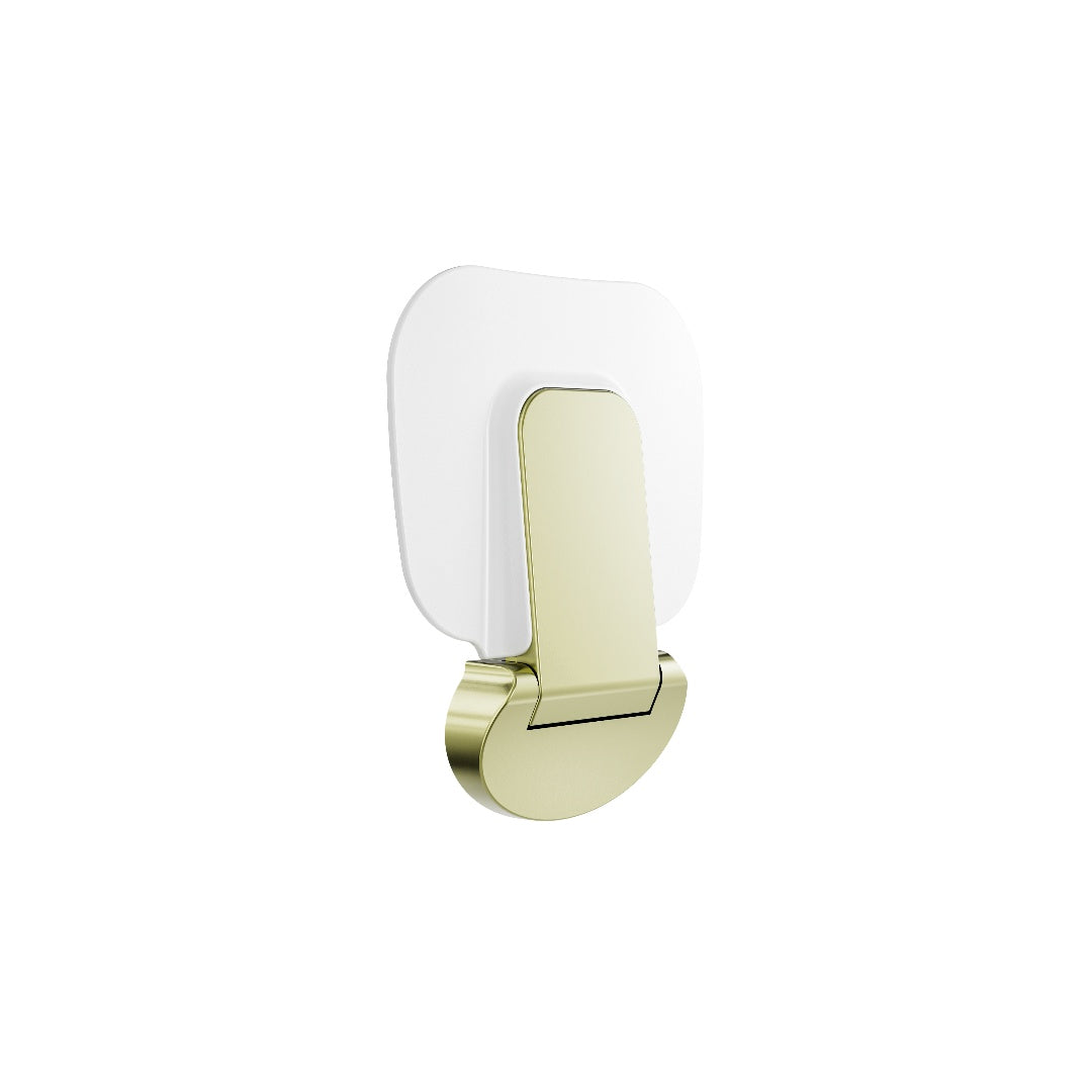 Nero Mecca Care Shower Seat 400X330mm - Brushed Gold - NRCR0003BG