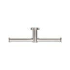 Nero Mecca Double Toilet Roll Holder - Brushed Nickel - NR1986DBN