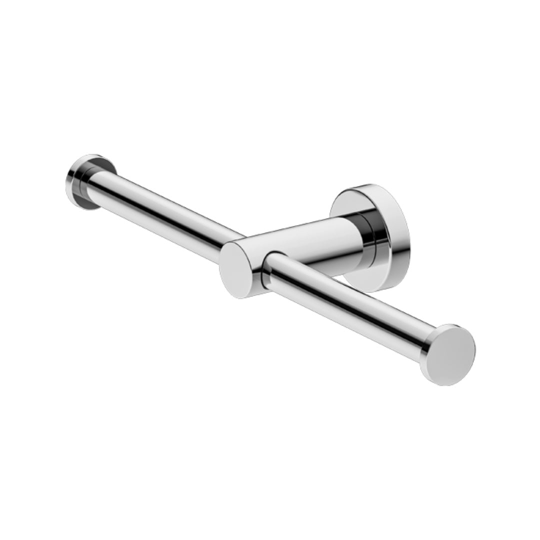 Nero Mecca Double Toilet Roll Holder - Chrome - NR1986DCH