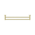 Nero Mecca Double Towel Rail 600mm - Brushed Gold - NR1924dBG