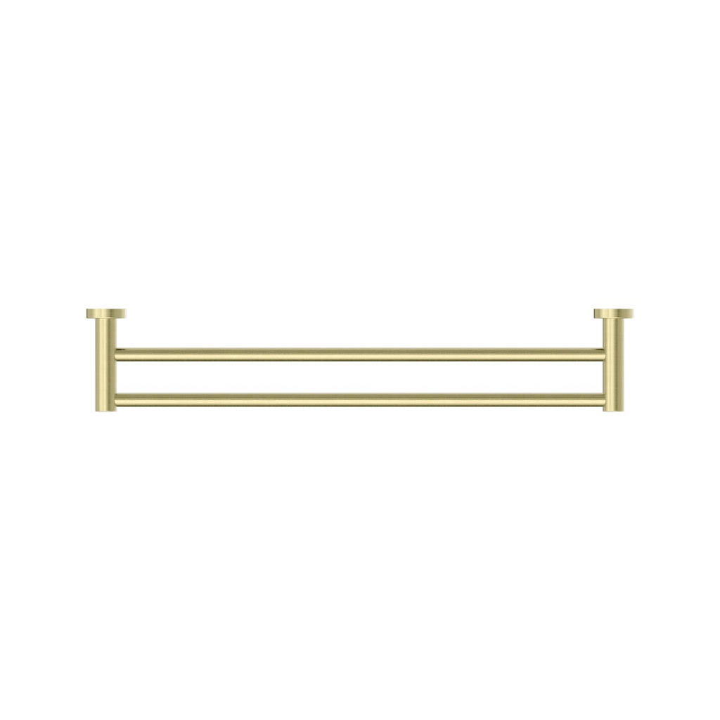 Nero Mecca Double Towel Rail 600mm - Brushed Gold - NR1924dBG