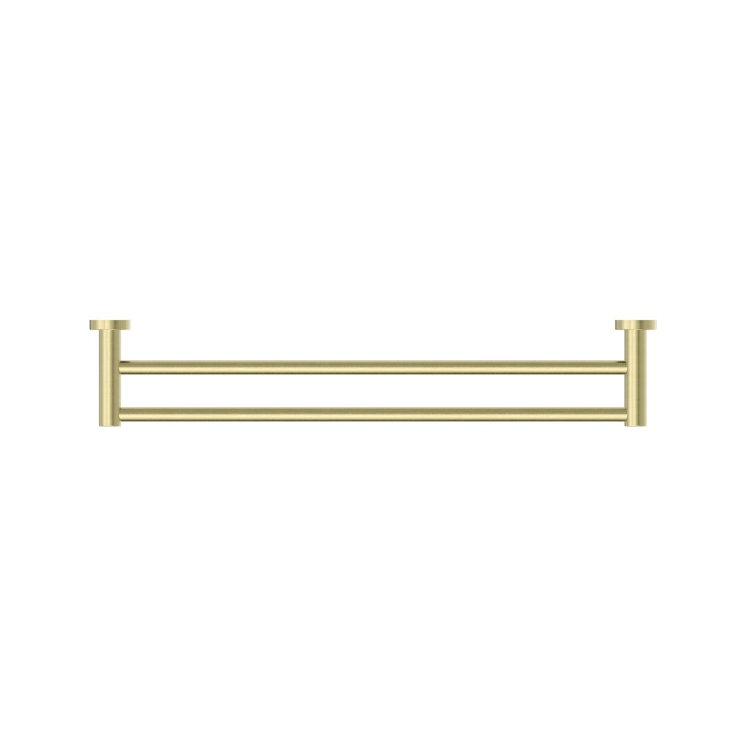 Nero Mecca Double Towel Rail 600mm - Brushed Gold - NR1924dBG