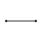 Nero Mecca Double Towel Rail 600mm - Matte Black - NR1924dMB
