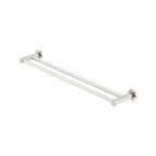 Nero Mecca Double Towel Rail 800mm - Brushed Nickel - NR1930dBN