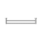 Nero Mecca Double Towel Rail 800mm - Chrome - NR1930dCH