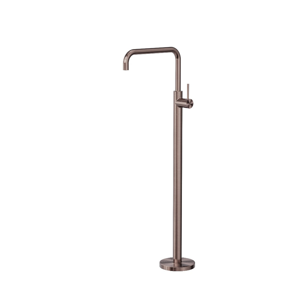 Nero Mecca Freestanding Bath Mixer Square Shape - Brushed Bronze - NR221903BBZ