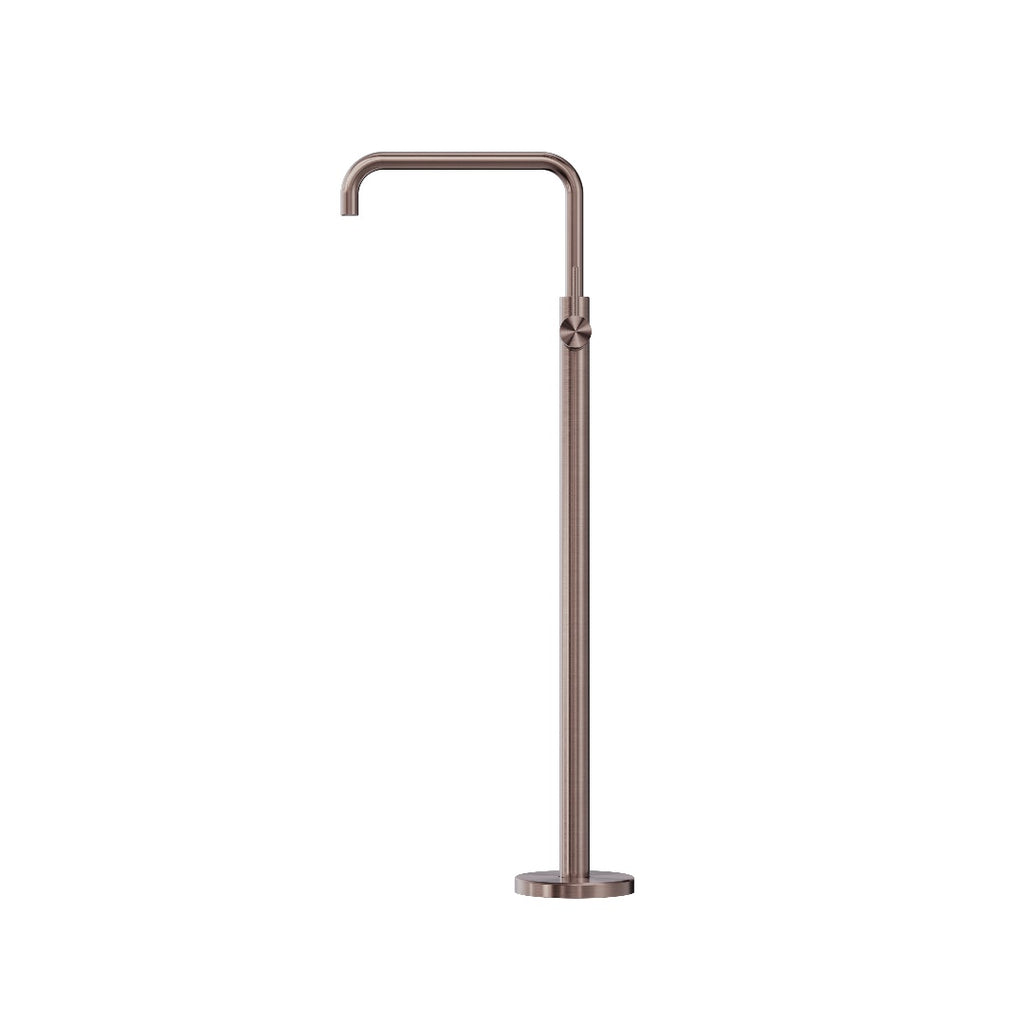 Nero Mecca Freestanding Bath Mixer Square Shape - Brushed Bronze - NR221903BBZ