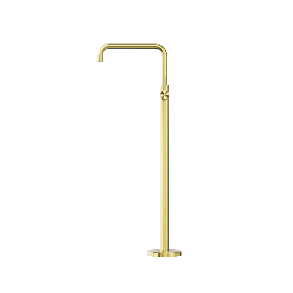 Nero Mecca Freestanding Bath Mixer Square Shape - Brushed Gold - NR221903BBG
