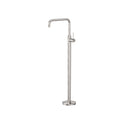 Nero Mecca Freestanding Bath Mixer Square Shape - Brushed Nickel - NR221903BBN