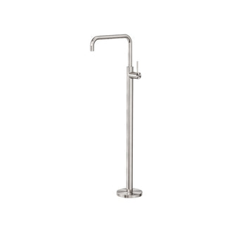 Nero Mecca Freestanding Bath Mixer Square Shape - Brushed Nickel - NR221903BBN