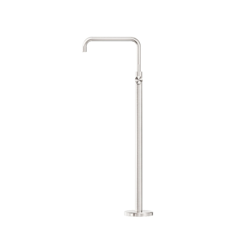 Nero Mecca Freestanding Bath Mixer Square Shape - Brushed Nickel - NR221903BBN