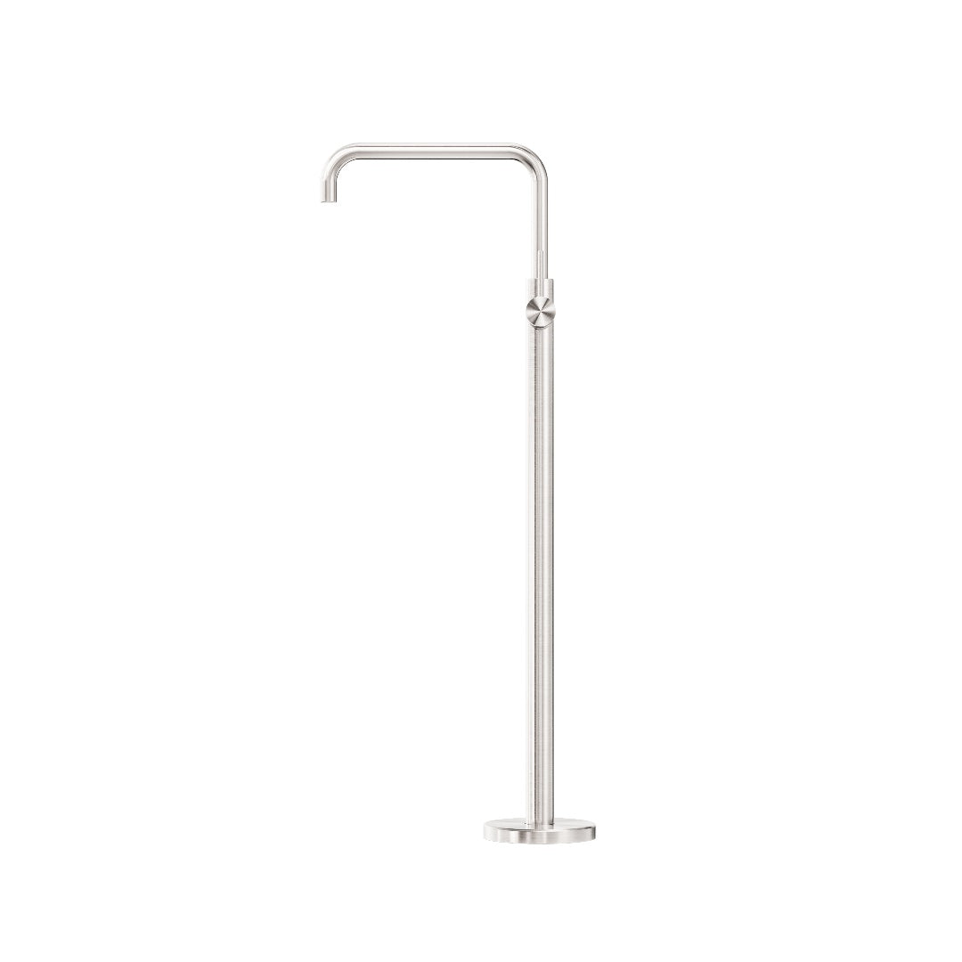 Nero Mecca Freestanding Bath Mixer Square Shape - Brushed Nickel - NR221903BBN