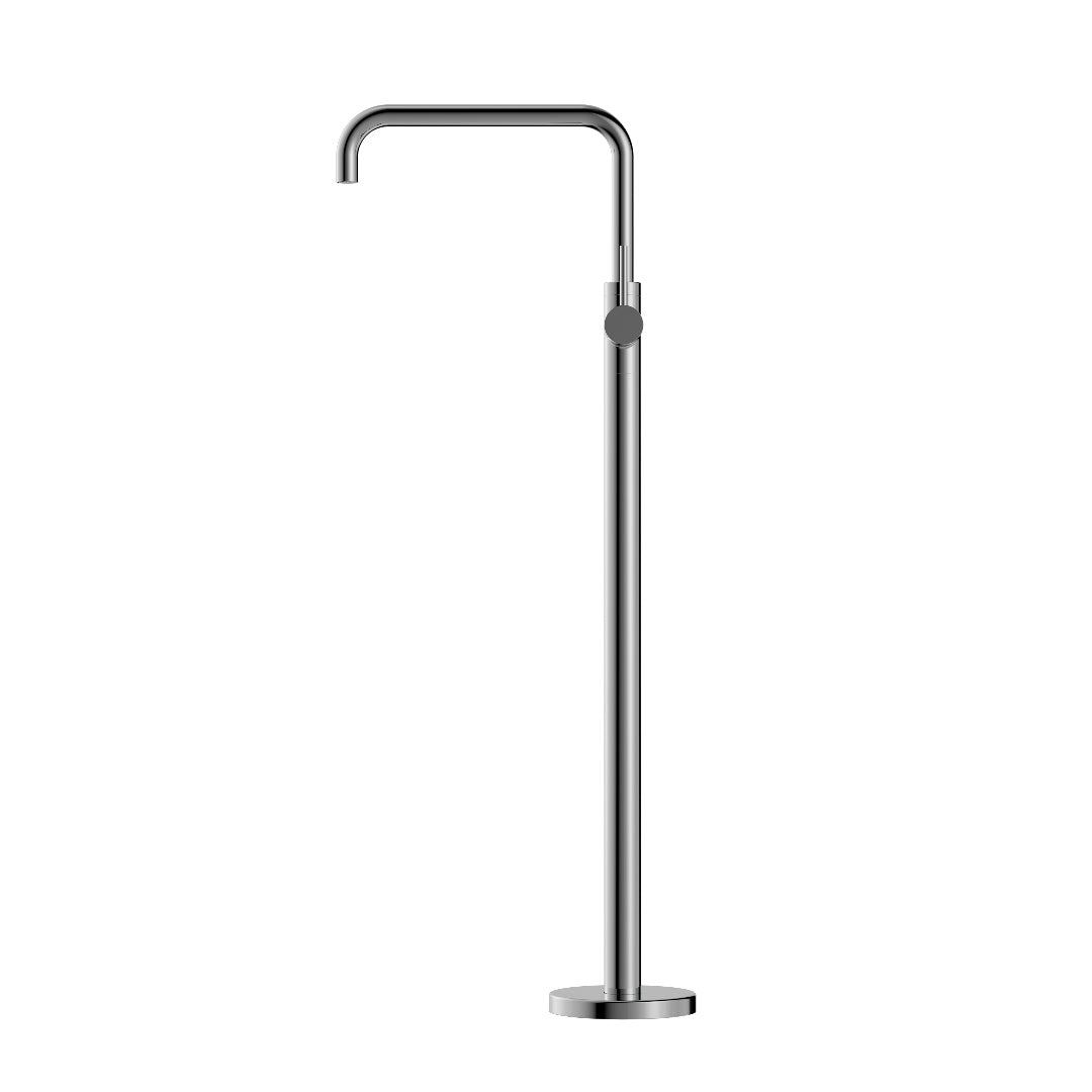 Nero Mecca Freestanding Bath Mixer Square Shape - Chrome - NR221903BCH