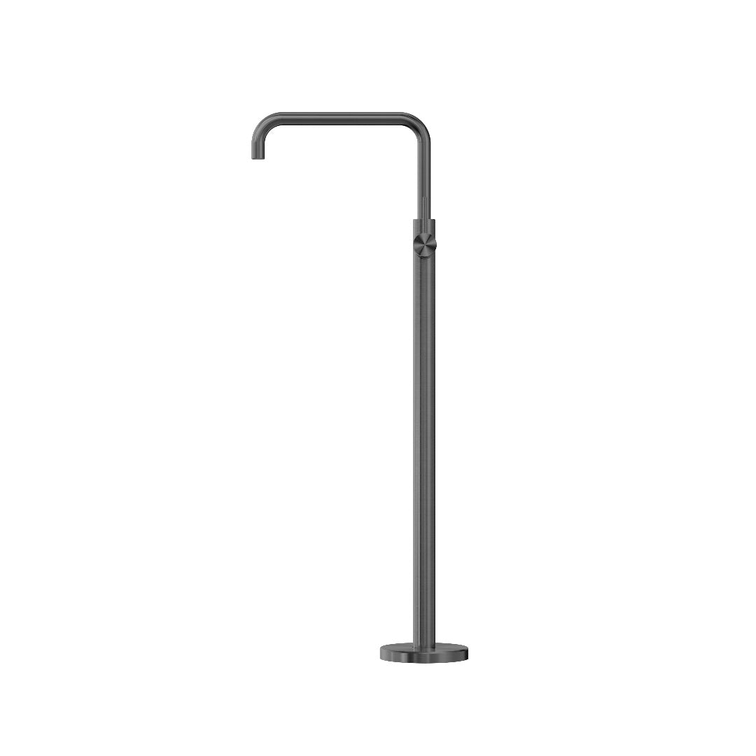 Nero Mecca Freestanding Bath Mixer Square Shape - Gun Metal - NR221903BGM