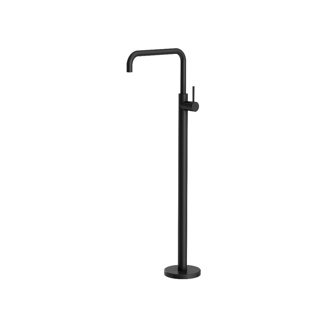 Nero Mecca Freestanding Bath Mixer Square Shape - Matte Black - NR221903BMB