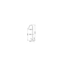 Nero Mecca Freestanding Bath Spout Only Graphite - NR221903aGR