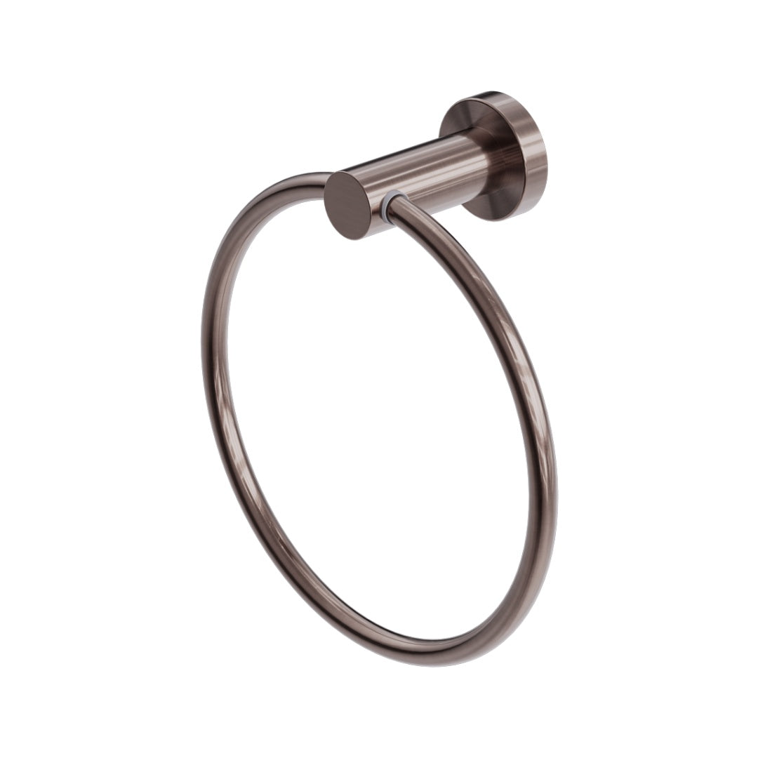 Nero Mecca Hand Towel Ring - Brushed Bronze - NR1980BZ