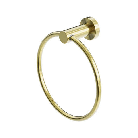 Nero Mecca Hand Towel Ring - Brushed Gold