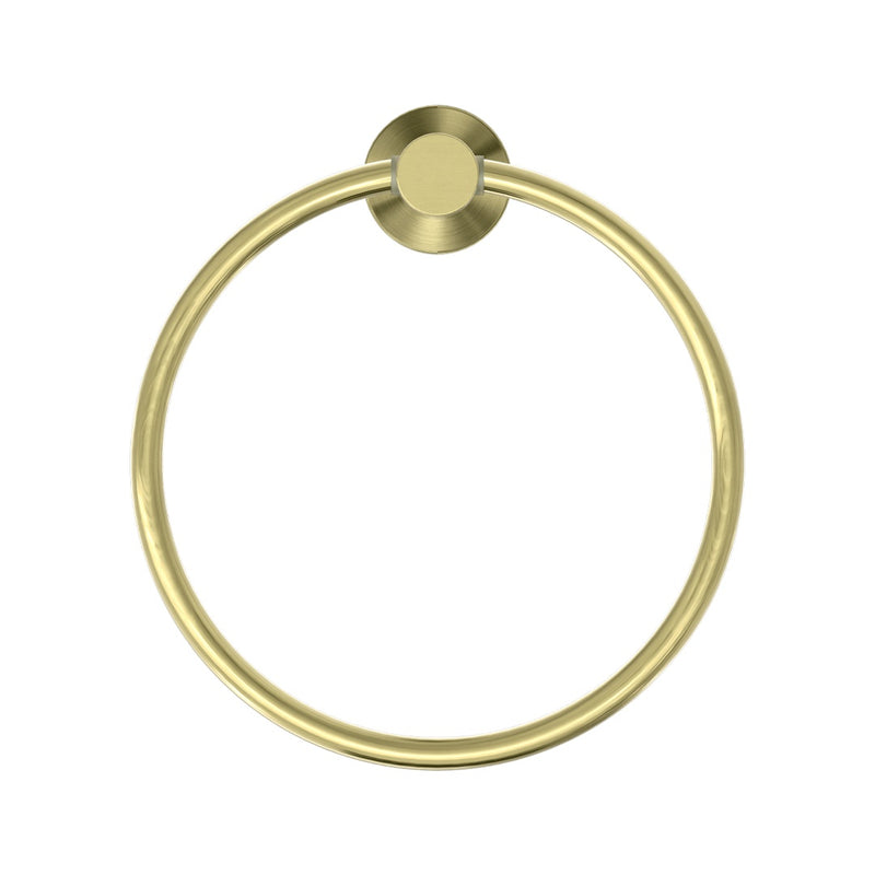 Nero Mecca Hand Towel Ring - Brushed Gold