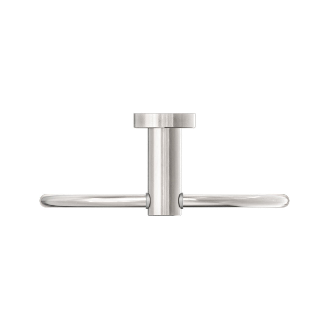 Nero Mecca Hand Towel Ring - Brushed Nickel - NR1980BN