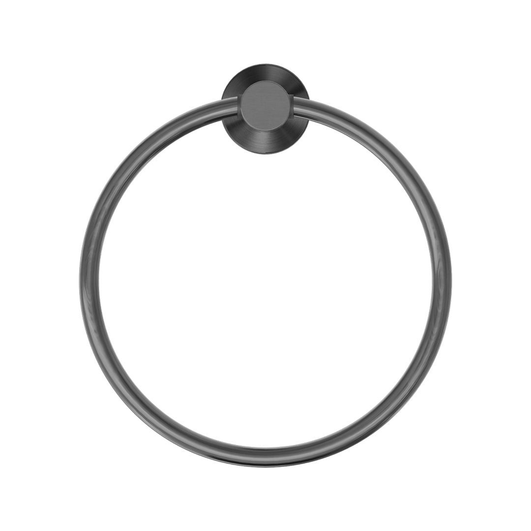 Nero Mecca Hand Towel Ring - Gun Metal - NR1980GM