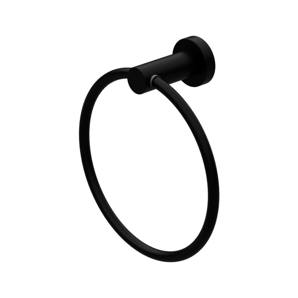 Nero Mecca Hand Towel Ring - Matte Black