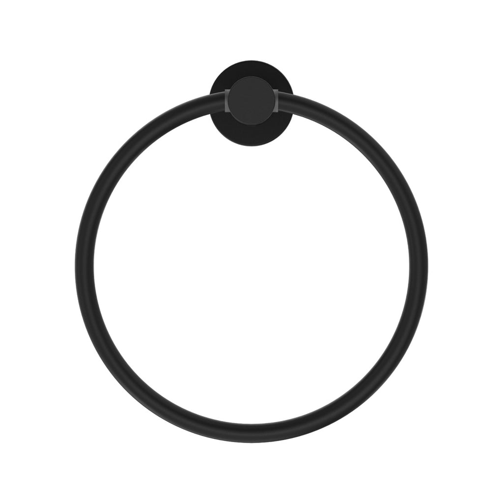 Nero Mecca Hand Towel Ring - Matte Black - NR1980MB