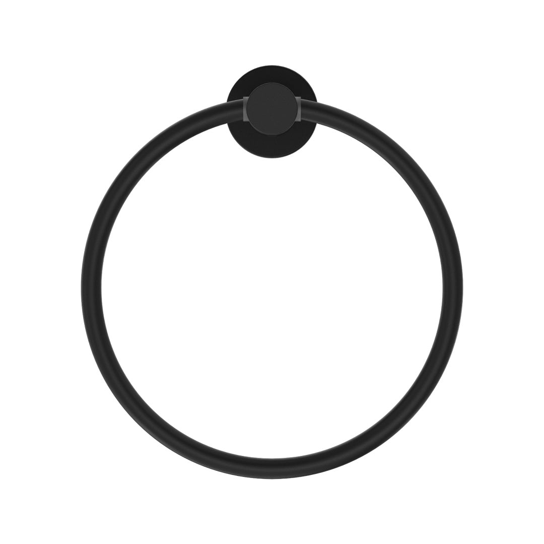 Nero Mecca Hand Towel Ring - Matte Black - NR1980MB