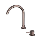 Nero Mecca Hob Basin Mixer Round Swivel Spout - Brushed Bronze - NR221901bBZ