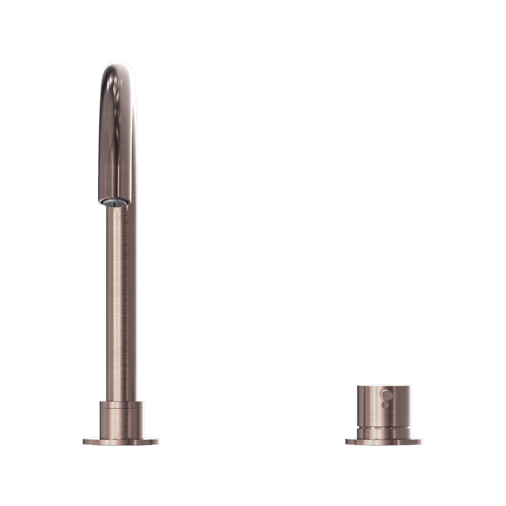 Nero Mecca Hob Basin Mixer Round Swivel Spout - Brushed Bronze - NR221901bBZ