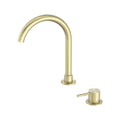Nero Mecca Hob Basin Mixer Round Swivel Spout - Brushed Gold - NR221901bBG