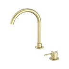 Nero Mecca Hob Basin Mixer Round Swivel Spout - Brushed Gold - NR221901bBG