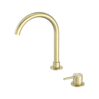 Nero Mecca Hob Basin Mixer Round Swivel Spout - Brushed Gold - NR221901bBG