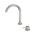 Nero Mecca Hob Basin Mixer Round Swivel Spout - Brushed Nickel - NR221901bBN
