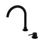Nero Mecca Hob Basin Mixer Round Swivel Spout - Matte Black - NR221901bMB