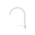 Nero Mecca Hob Basin Mixer Round Swivel Spout - Matte White - NR221901bMW
