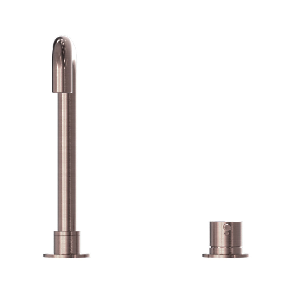 Nero Mecca Hob Basin Mixer Square Swivel Spout - Brushed Bronze - NR221901cBZ