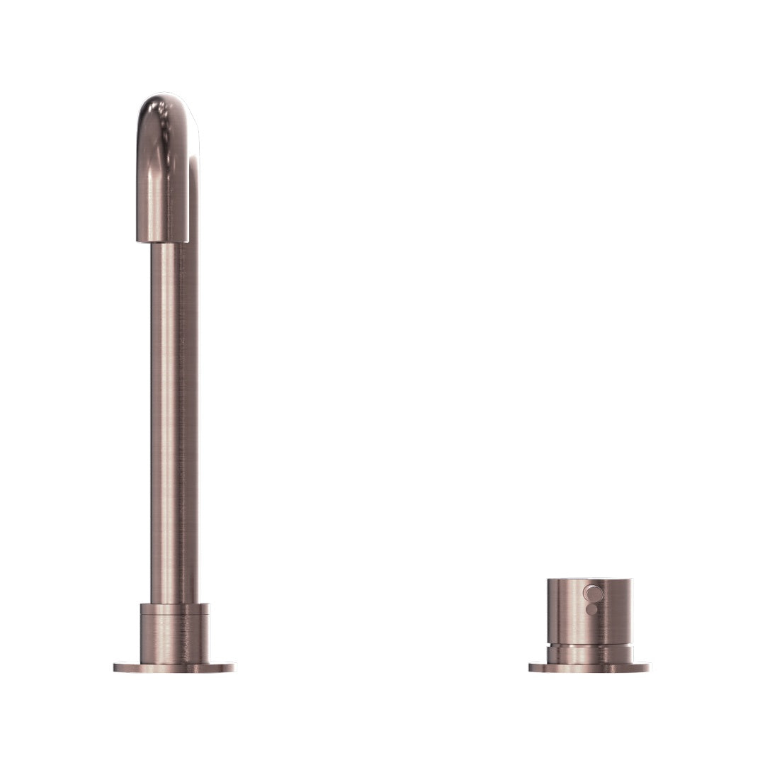 Nero Mecca Hob Basin Mixer Square Swivel Spout - Brushed Bronze - NR221901cBZ