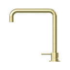 Nero Mecca Hob Basin Mixer Square Swivel Spout - Brushed Gold - NR221901cBG