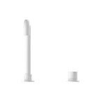 Nero Mecca Hob Basin Mixer Square Swivel Spout - Matte White - NR221901cMW