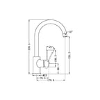 Nero Mecca Kitchen Mixer - Brushed Nickel - NR221907BN