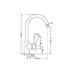 Nero Mecca Kitchen Mixer - Gun Metal - NR221907GM