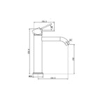 Nero Mecca Mid Tall Basin Mixer - Matte Black - NR221901eMB