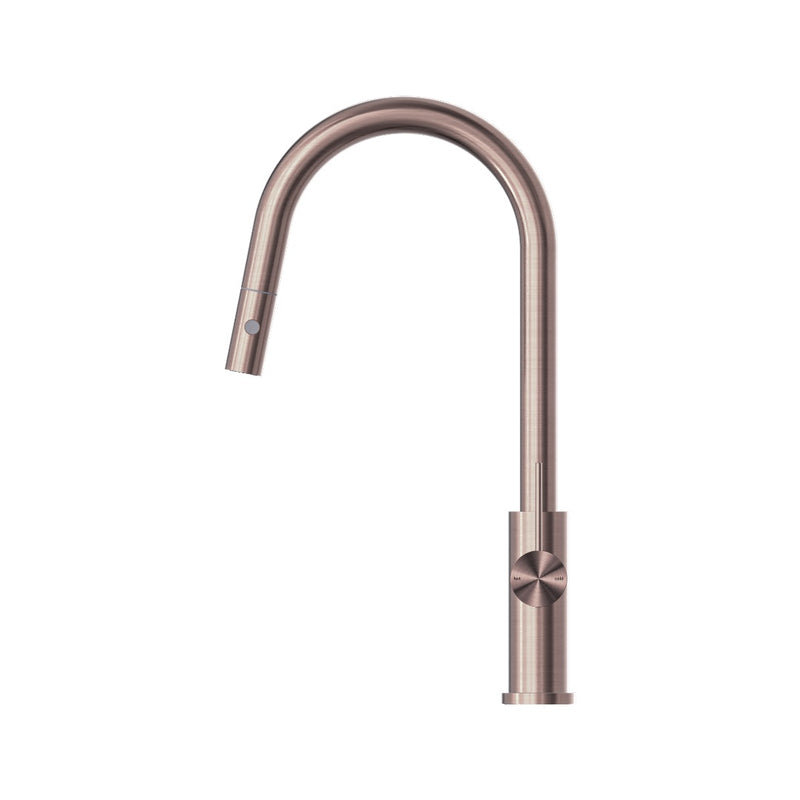Nero Mecca Pull Out Sink Mixer With Vegie Spray Function - Brushed Bronze